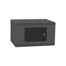 Шафа настінна Ipcom 6U, 600*450, перфоровані дверцята, RAL9005 (СН-6U-060х045-ДП-9005)