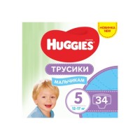 Підгузок Huggies Pants 5 Jumbo (12-17 кг) для хлопчиків 34 шт (5029053564289)