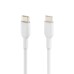 Дата кабель USB-С - USB-С, PVC, 1m, white Belkin (CAB003BT1MWH)