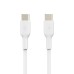 Дата кабель USB-С - USB-С, PVC, 1m, white Belkin (CAB003BT1MWH)