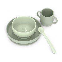 Набір дитячого посуду Suavinex Colour Essence, зелений (401542)
