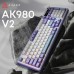 Клавіатура Ajazz AK980 V2 Gift Switch V2 Wireless/Bluetooth/USB UA White/Blue (AK980-V2-G-PWB)