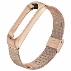 Ремінець до фітнес браслета BeCover Metal для Xiaomi Mi Smart Band 5 Rose Gold (705149)