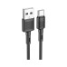 Дата кабель USB 2.0 AM to USB-C 1.0m 3A PVC X83 black HOCO (6931474770905)