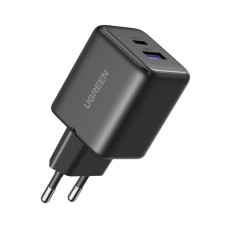 Зарядний пристрій UGREEN USB + USB-C GaN 30W X516 black (65014)
