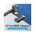 Перехідник DisplayPort M to HDMI F black Vention (HBOB0)