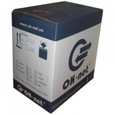 Кабель мережевий OK-Net FTP cat.5e patch AWG26/7 305м (F/UTP-cat.5Е-SL patch AWG26) (КГПВЭ-ВП (100) 4*2*AWG26/7)