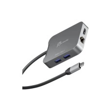 Концентратор J5create USB-C 5-in-1 1xHDMI + 1xUSB 3.2 + 1xUSB-C PD140W + 1xRJ45 1000Mbps gray (JCD3191-N)