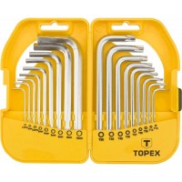 Набір інструментів Topex ключи шестигранные HEX и Torx, набор 18 шт.*1 уп. (35D952)