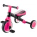 Дитячий велосипед Globber Learning Trike 2 в 1, фуксія (735-110)