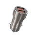 Зарядний пристрій XO CC48 + cable Lightning Smart Metal 2USB, 2.4A Grey (XO-CC48i-GR)