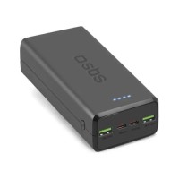 Батарея універсальна SBS 30000mAh 20W PD,QC, 2xUSB-A, 2xUSB-C Black (TTBB30000PD20K)