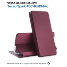 Чохол до мобільного телефона BeCover Exclusive Tecno Spark 40C 4G (KM4k) Red Wine (715011)