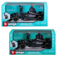 Масштабна модель автомобіля Bburago Автомодель з фігуркою - Mercedes-AMG F1 W14 E Performance, 1:24 (18-28037)