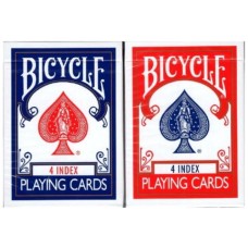 Гральні карти Bicycle 4 index (+4 routines) (red, blue) (ВР_КГБ4)