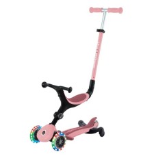 Самокат Globber серії Go Up Active 360 пастельно-рожевий Колеса з підсвічуванням (749-310)