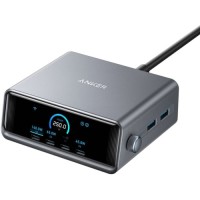 Зарядний пристрій Anker 4xUSB-C PD250W + 2xUSB GaNPrime black (A2345341)