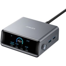 Зарядний пристрій Anker 4xUSB-C PD250W + 2xUSB GaNPrime black (A2345341)