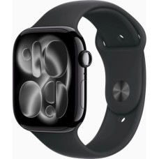 Смарт-годинник Apple Watch Series 11 GPS 46mm Jet Black Aluminium Case with Black Sport Band - M/L (MEUX4RK/A)