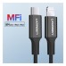 Дата кабель USB-C to Lightning 1.0m US1713A Nickel Plating ABS Shell Black UGREEN (60751)