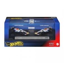 Масштабна модель автомобіля Hot Wheels набір з 2-х колекційних болідів VCARB Liam Lawson та Isack Hadjar Formula 1 (JMM94)