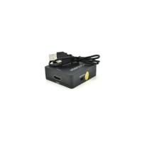 Перехідник HDMI F to VGA F 720P/1080P black Voltronic (YT-CM-HDMI/VGA-B)