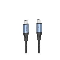 Дата кабель USB-C to USB-C 1.0m USB4.0 240W (50V/5A) 8K60Hz Thunderbolt 4 Gray Aluminum Alloy Vention (TAVHF)