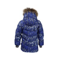 Куртка Huppa MOODY 1 17470155 синій з принтом 128 (4741468568768)