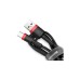 Дата кабель USB 2.0 AM to USB-C 3.0m 3A red-black Baseus (CATKLF-U91)
