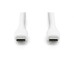 Дата кабель USB-C to USB-C 2.0m USB 2.0 60W silicone white Digitus (AK-300341-020-W)