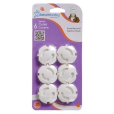 Заглушка для розетки DreamBaby велика EURO 6 шт (G140)