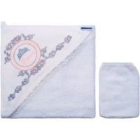 Рушник для купання дитячий Miniworld куточок (15476-peach)