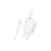 Зарядний пристрій BOROFONE BN28 Fuente USB-C PD30W + cable USB-C to Lightning White (6941991120305)