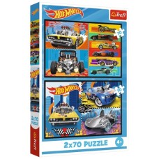 Пазл Trefl Hot Wheels Іграшкові машинки 2x70 (5900511344424)