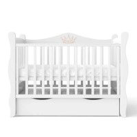 Ліжечко Angelo Angelo LUX- 10 (білий) 120х60 (11028)