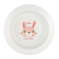 Тарілка дитяча Canpol babies CUTE ANIMALS мисочка пластикова, рожева (4/412_pin2)