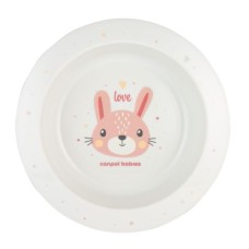 Тарілка дитяча Canpol babies CUTE ANIMALS мисочка пластикова, рожева (4/412_pin2)
