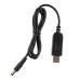 Кабель живлення Кабель USB-A > DC 5.5х2.5мм живлення 2Е 1м, 12В/1A, чорний 2E (2E-CCAD12-BK)