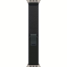 Ремінець до смарт-годинника Apple 49mm Black Trail Loop - M/L - Natural Titanium Finish (MXTR3ZM/A)