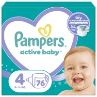 Підгузки Pampers Active Baby Maxi Розмір 4 (9-14 кг) 76 шт (8001090949615)