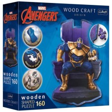 Пазл Trefl Wooden Marvel Heroes Танос на троні 160 елементів (5900511201840)