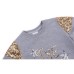 Набір дитячого одягу Breeze "The star" з паєтками (9679-140G-gray)