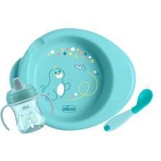 Набір дитячого посуду Chicco Set Prima Pappa 6м+ Блакитний (16200.25)