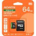 Карта пам'яті ADATA 64GB microSD class 10 UHS-I U3 V30 A2 Speed Plus (UD64GUI3V30A2SP-RA1)