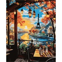 Картина по номерам Santi Фантазійний Париж 40х50 см (954793)