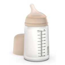 Пляшечка для годування Suavinex Zero. Zero Beige 270 мл, середній потік (308419)