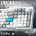 Клавіатура GamePro Asgard Drakkar Keychron Super Red Switch Wireless/Bluetooth/USB UA White (MK305WH)