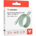 Дата кабель USB-C to USB-C 1.2m Magnetic 60W green Verbatim (31864)
