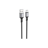 Дата кабель USB 2.0 AM to USB-C 1.0m 3A black BOROFONE (6974443386417)