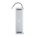 Концентратор 2E USB-C 10-in-1 3xUSB + 2xUSB-C + 2xHDMI + VGA + 3.5mm + microSD/SD + 1xRJ45 0.15m gray (2E-W2703)